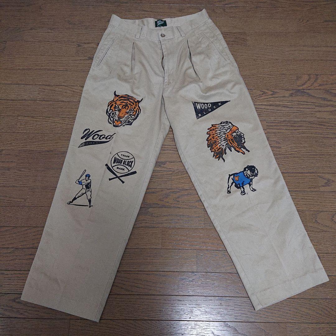 パンツ WOODBLOCK CUSTOMIZED VINTAGE CHINO PANTS