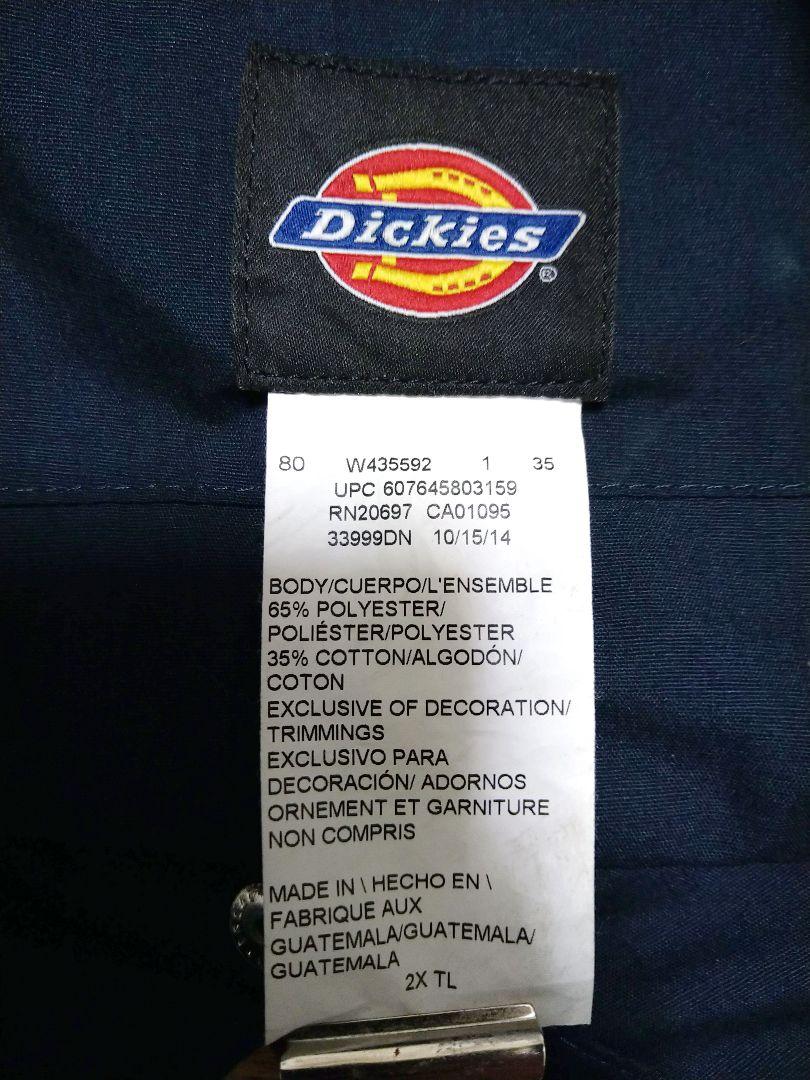 2XL XXL Dickies ディッキーズ ワッペン多数 ビッグ 半袖 ツナギ