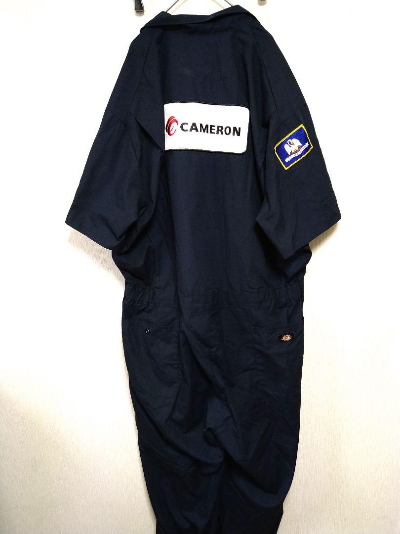 2XL XXL Dickies ディッキーズ ワッペン多数 ビッグ 半袖 ツナギ