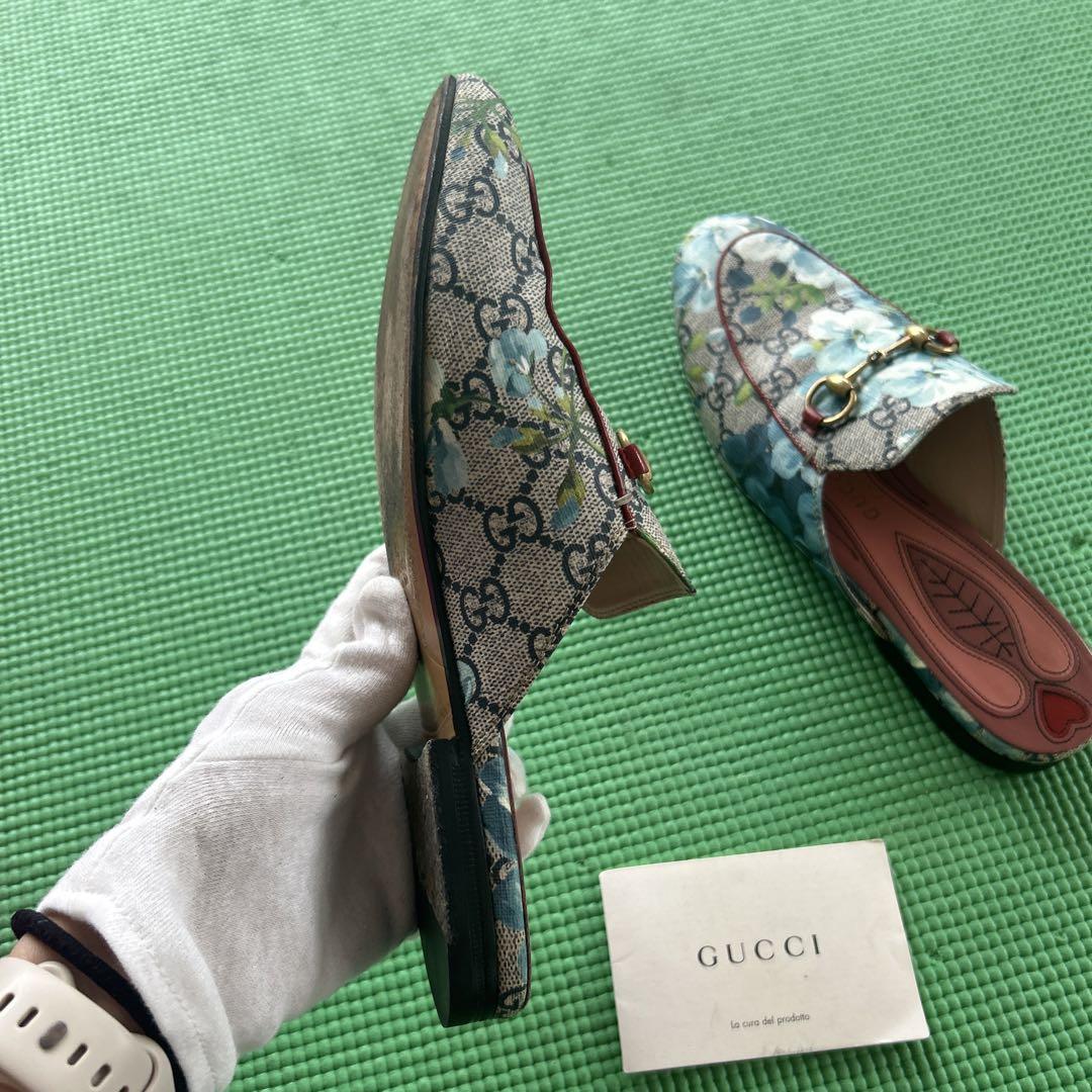 GUCCI レザー スリッパ 8402 中古大幅値下　グッチ　サンダル　ヒール無