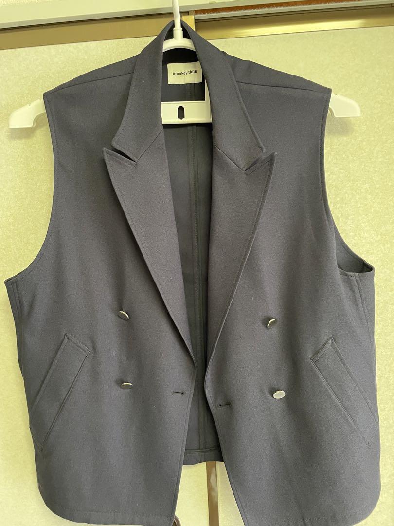 セール品セール品monkey Time TWILL W BLAZER VEST ブレザーベスト