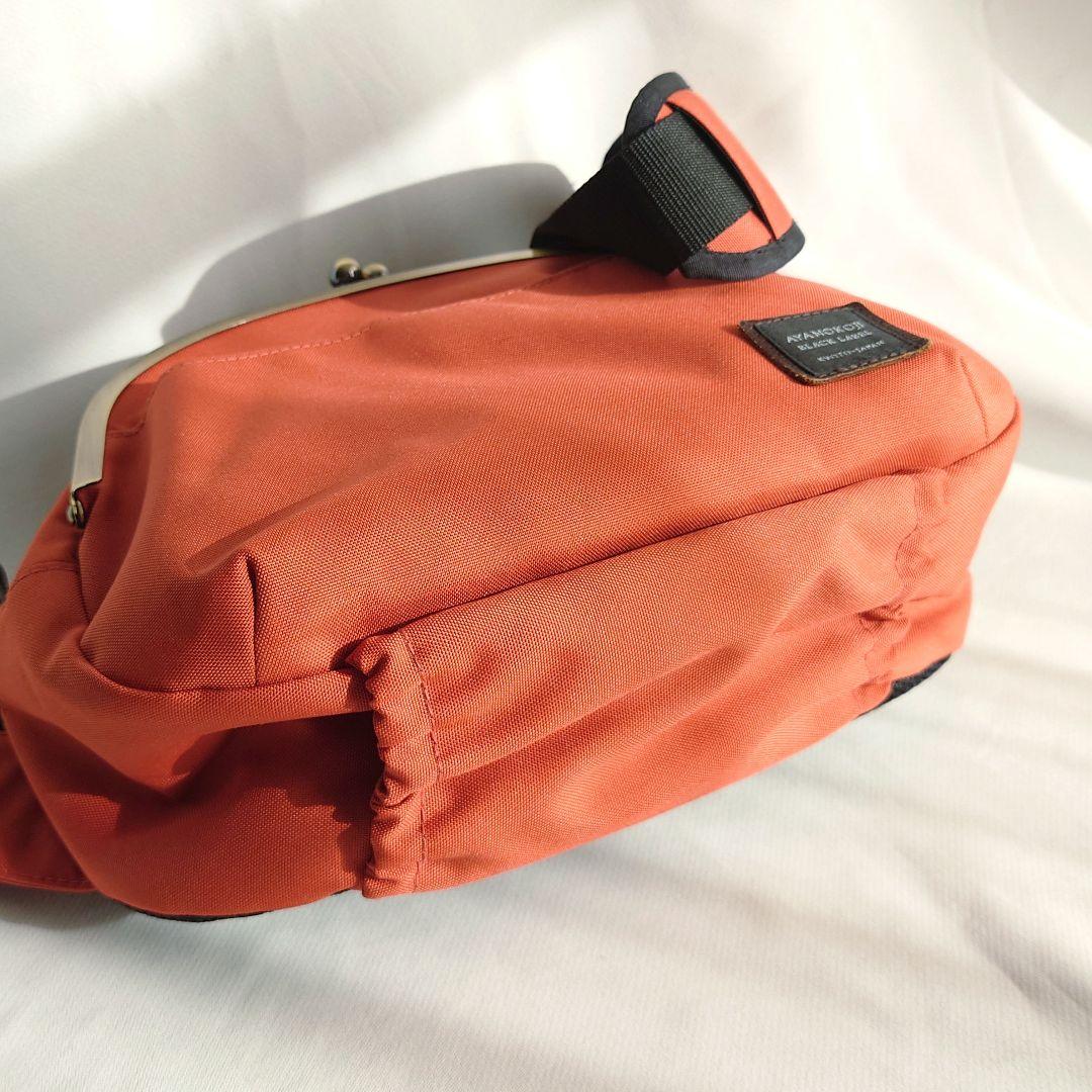 AYANOKOJI がま口ポシェット型ボディバッグ オレンジ KYOTO AYANOKOJI がま口ポシェット型ボディバッグ オレンジ KYOTO