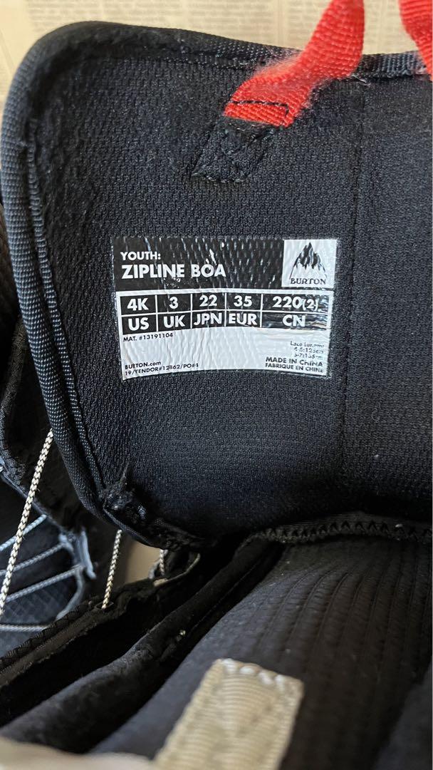 Burton ZIPLINEBOA131911ブラックキッズ 22㎝ Burton ZIPLINEBOA131911ブラックキッズ 22㎝