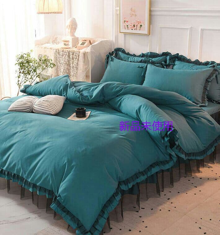 ☆セール30%OFF☆ オリーブ 可愛さ輝くレースシングル布団カバー3点