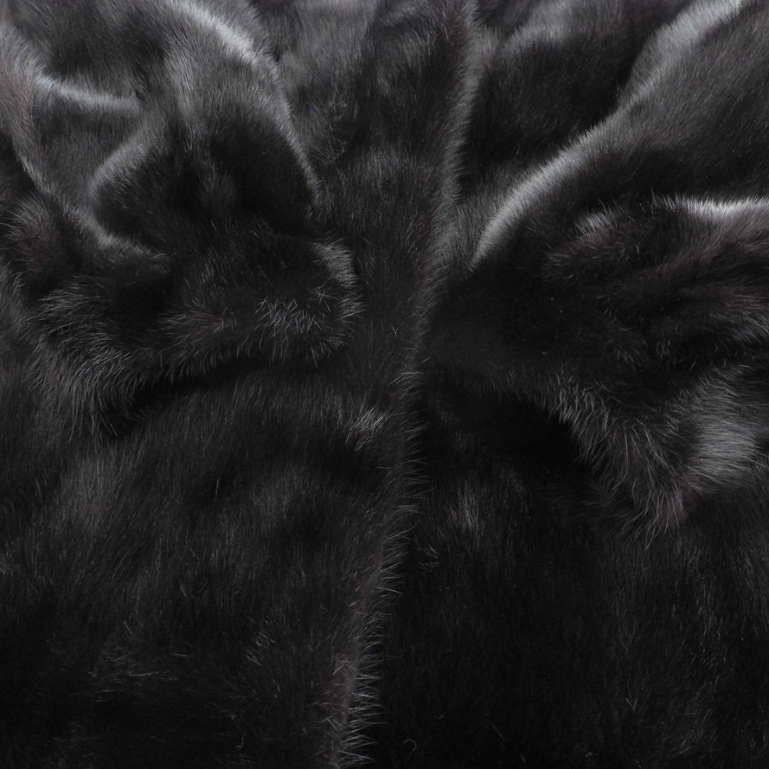 ダークミンク ファーコート ロングコート 逆毛ミンク サイズ11