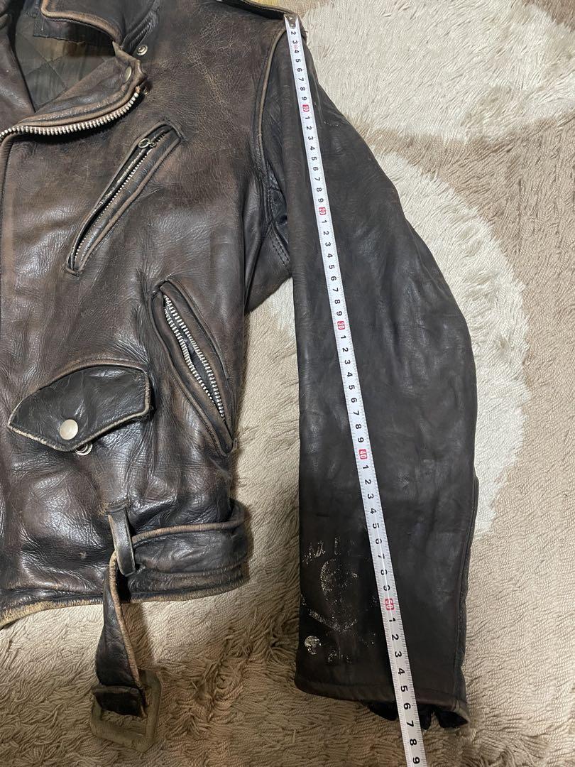 ショット　ワンスター　60sビンテージレザーライダージャケット　タロン　茶芯