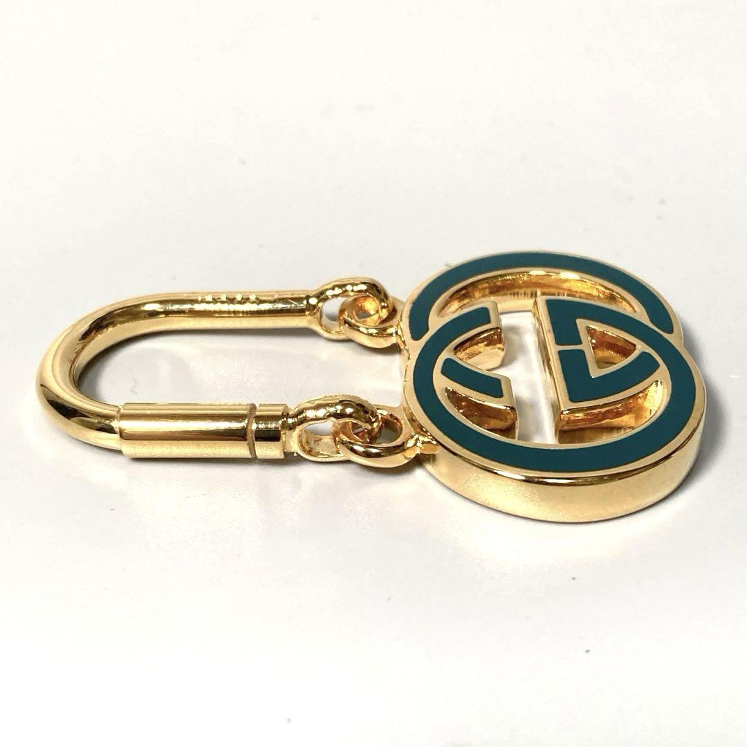 美品 GUCCI グッチ キーホルダー キーリング GG グリーン 美品 GUCCI グッチ キーホルダー キーリング GG グリーン