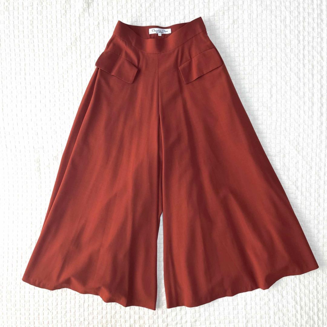 Christian Dior|long volume culotte skirt