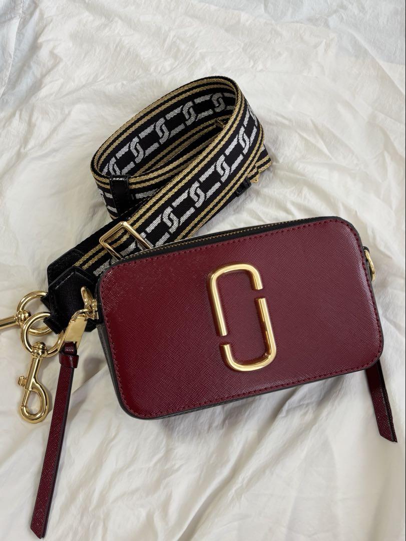 Marc Jacobs New Yorkバーガンディ ショルダーバッグ