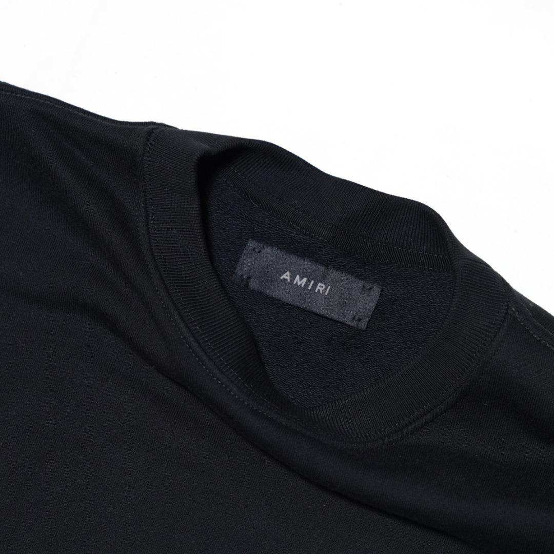 美品 アミリ ロゴ スエット 黒 ブラック AMIRI M プレート