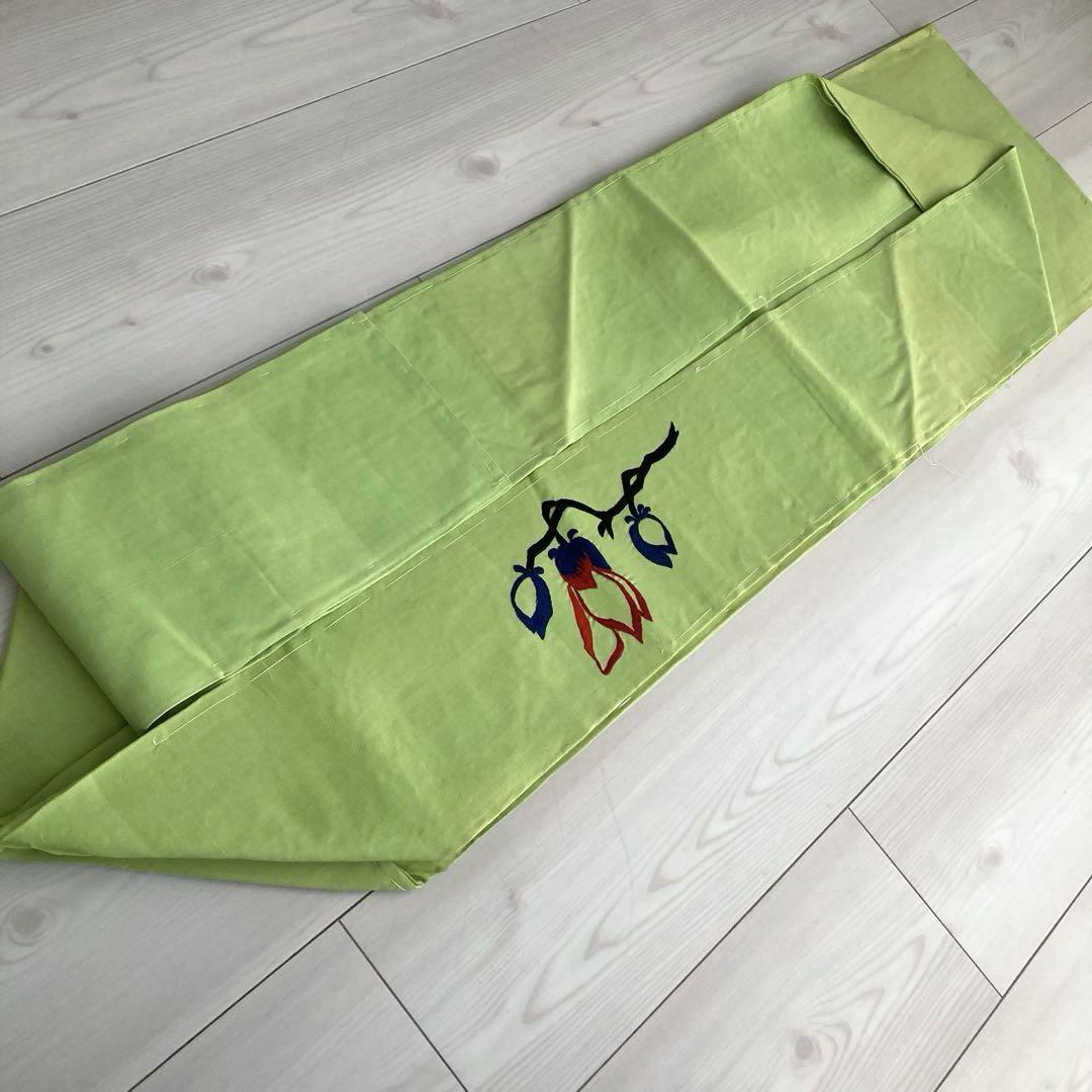 かよ　　アンティーク名古屋帯　鷹の刺繍　しつけ糸付き 上No.88-33 アンティーク名古屋帯 鷹の刺繍 しつけ糸付き 正絹 上質 No.88-33