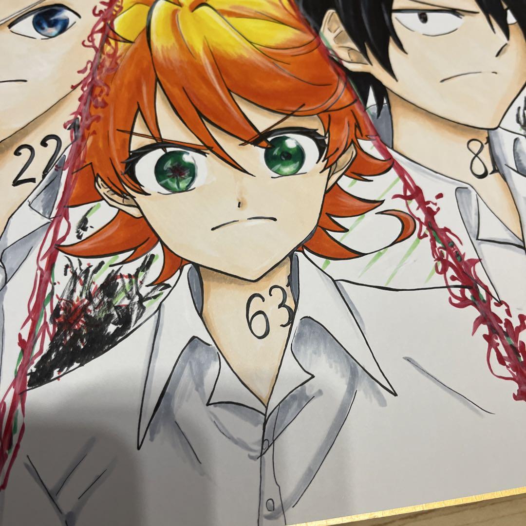 約束のネバーランド　色紙　絵画