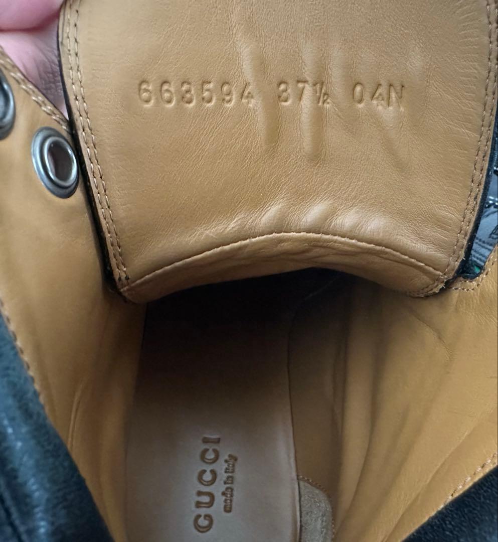 【美品】 GUCCI インターロッキングGレザーブーツ 24.5cm 【美品】 GUCCI インターロッキングGレザーブーツ 24.5cm