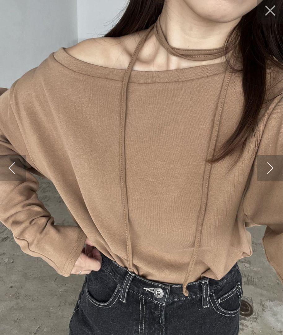 CAPRICIEUX LE'MAGE shio企画 チョーカーボートネックロンＴ