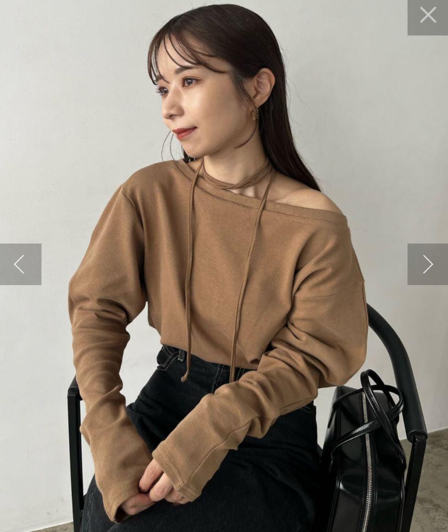 CAPRICIEUX LE'MAGE shio企画 チョーカーボートネックロンＴ