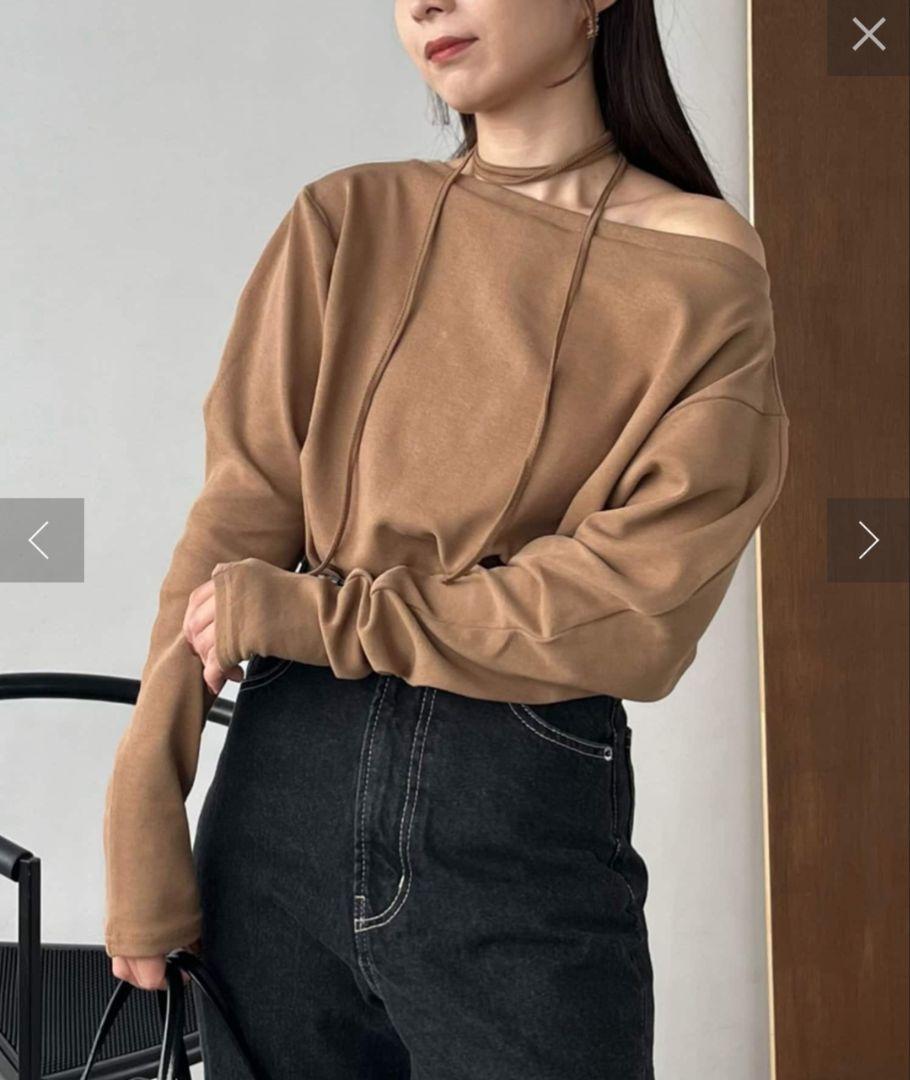 CAPRICIEUX LE'MAGE shio企画 チョーカーボートネックロンＴ