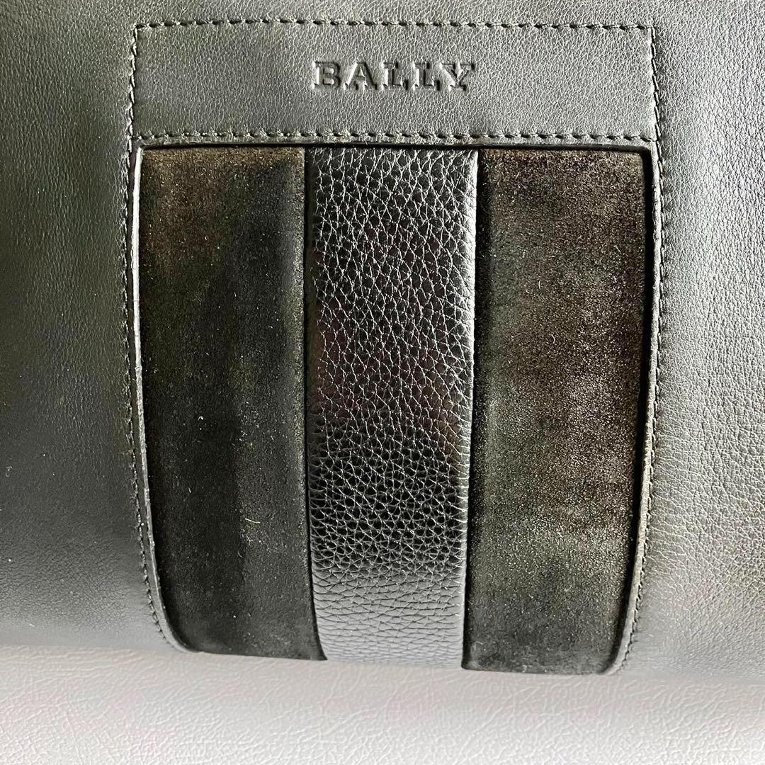 良品 BALLY トートバッグ ビジネス トレスポ レザー ブラック 肩掛け