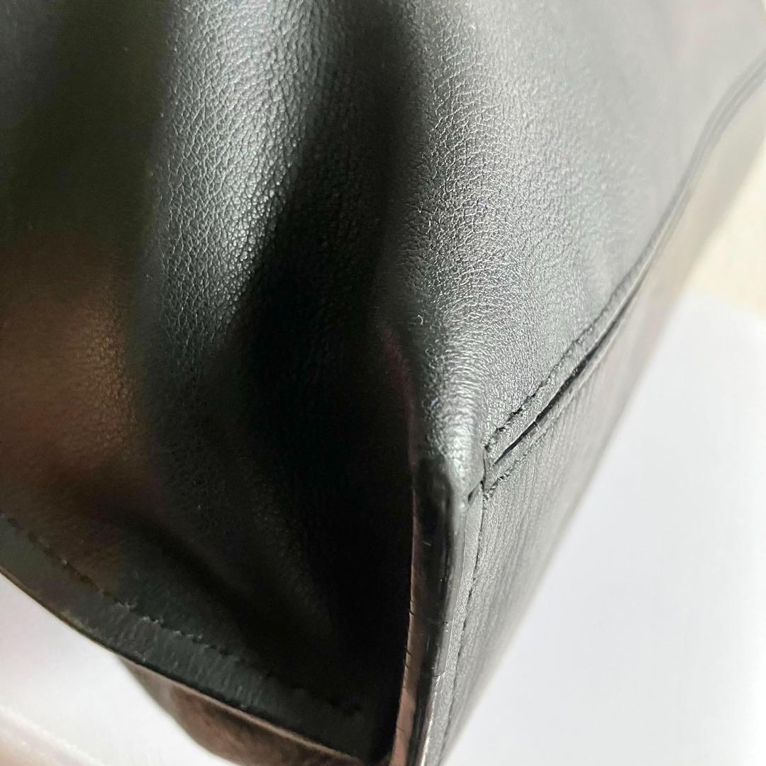 良品 BALLY トートバッグ ビジネス トレスポ レザー ブラック 肩掛け