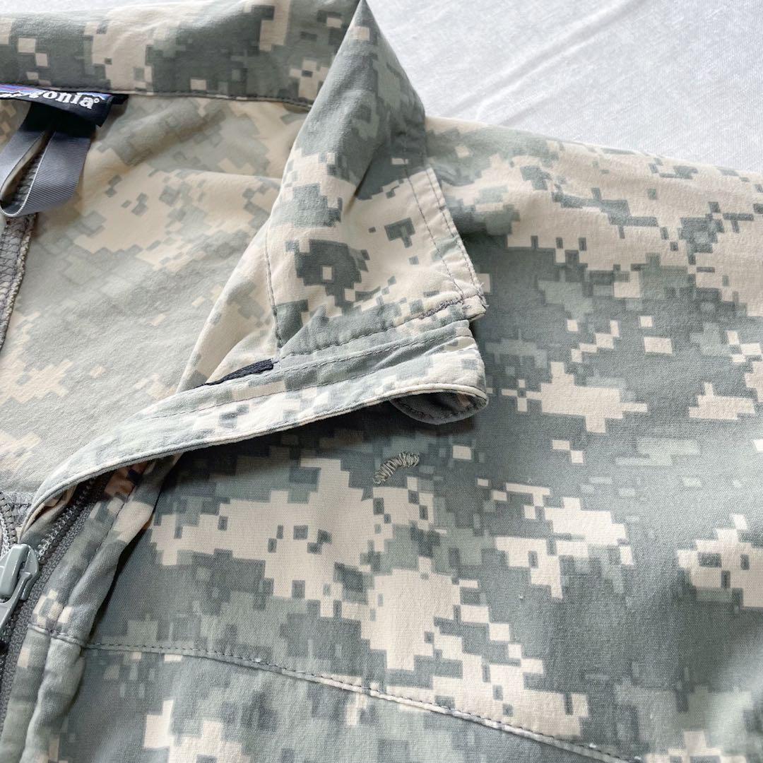 良品 米軍 実用 パタゴニア MARS ソフトシェルジャケット デジカモ 希少 米軍実物 patagonia パタゴニア MARS ソフトシェル