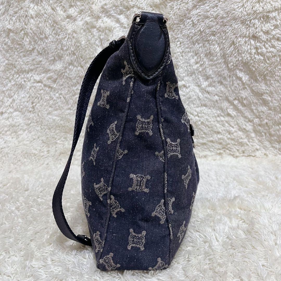 極美品】セリーヌ ワンショルダーバッグ レザー×デニム