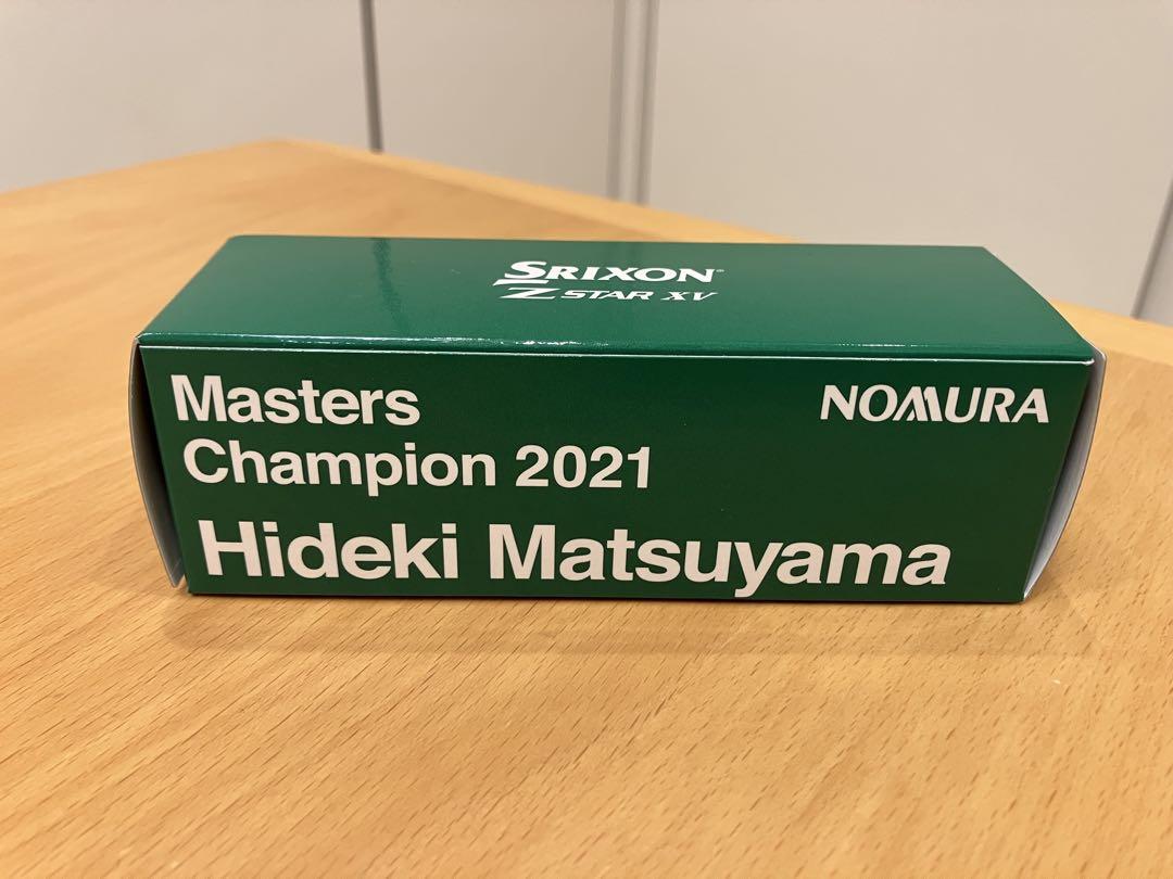 3点セット】SRIXON 松山英樹 2021 マスターズ優勝記念 野村證券