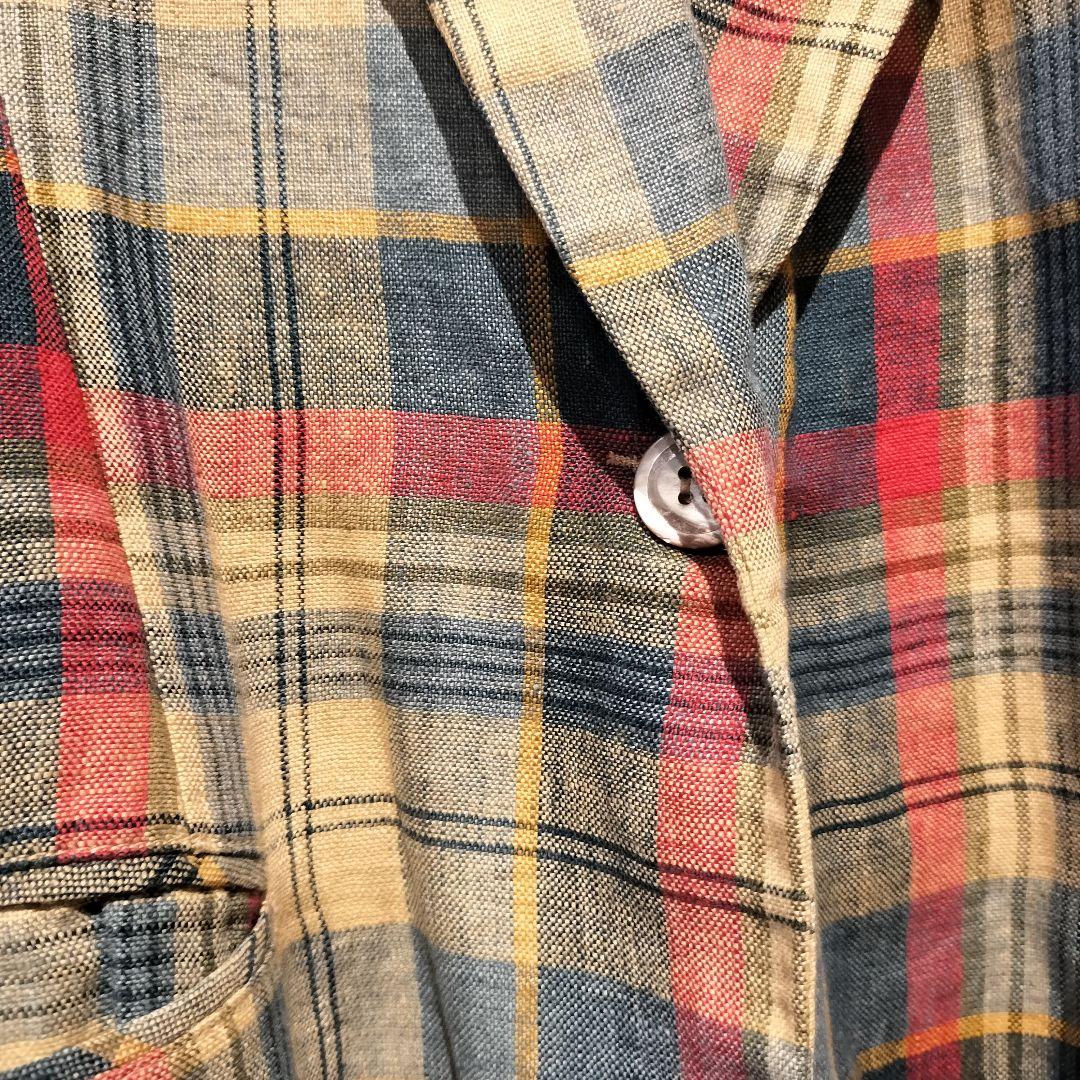 祝開店！大放出セール開催中 80s linen リネンジャケット Jacket ジャケット・アウター