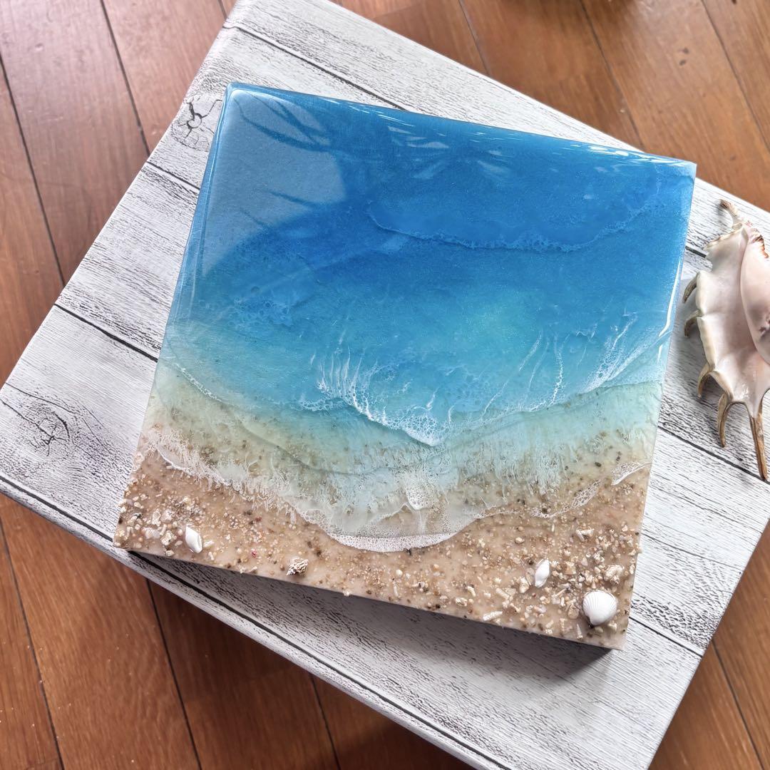 『okinawaの海を感じる』渡嘉敷島の海／オーシャンレジンアート