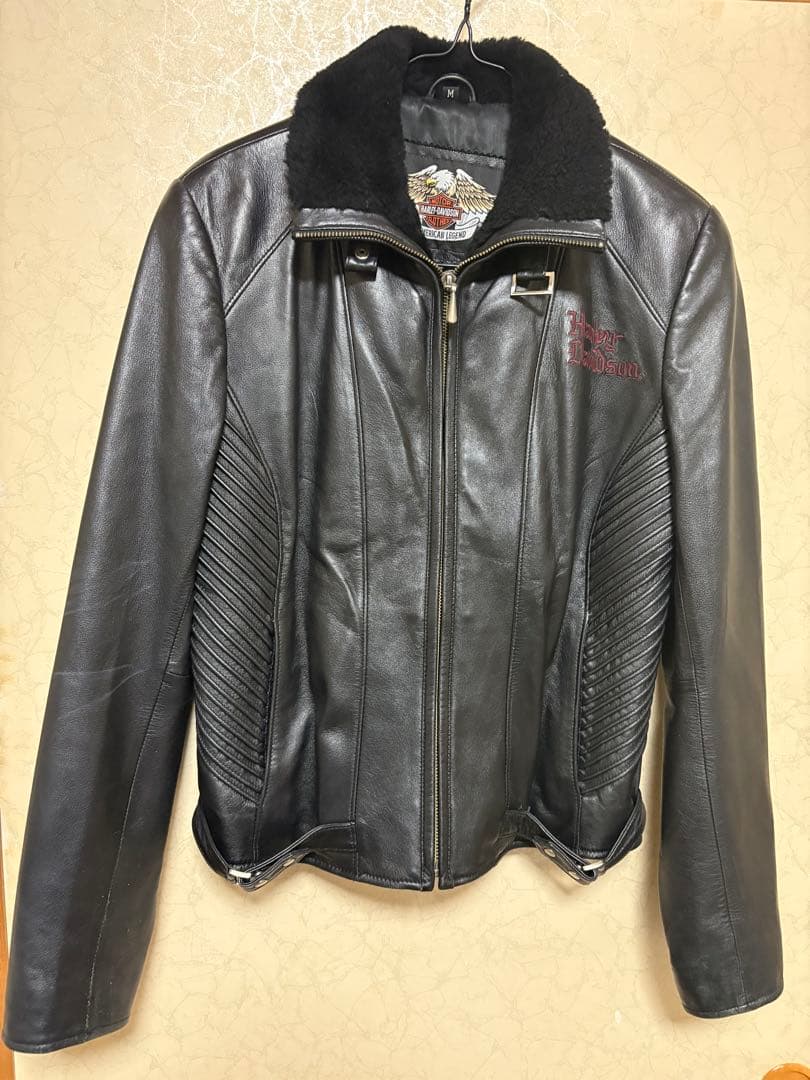 Harley-Davidson ブラックレザージャケット MM Harley-Davidson