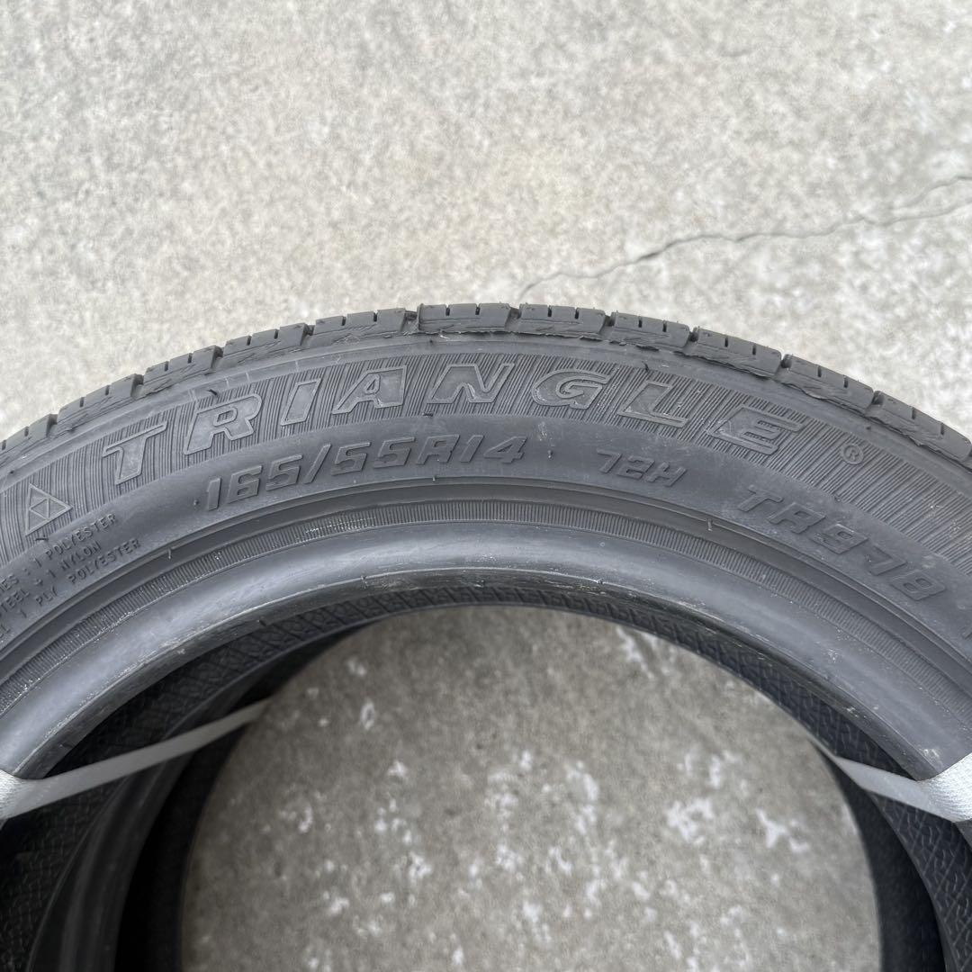 【新品未使用】【送料無料】 165/55R14 トライアングル 【4本セット】