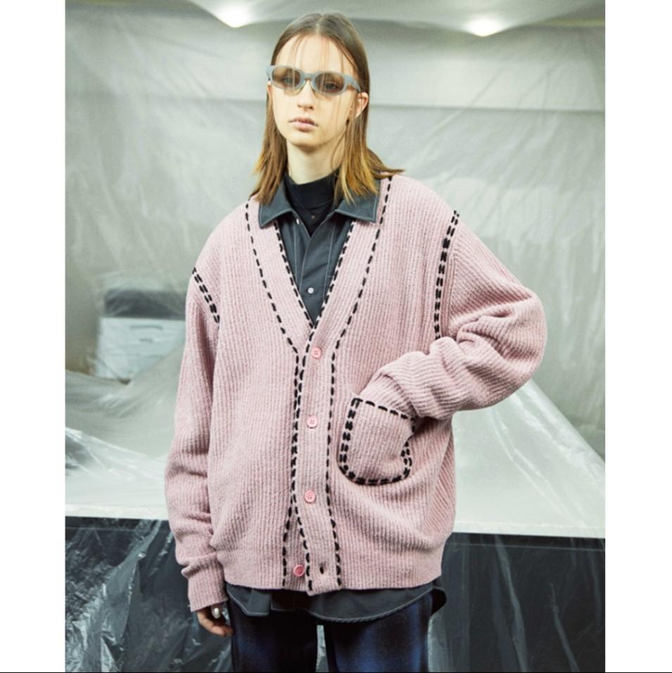 新品■PHINGERIN PG1 CARDIGAN L ピンク フィンガリン