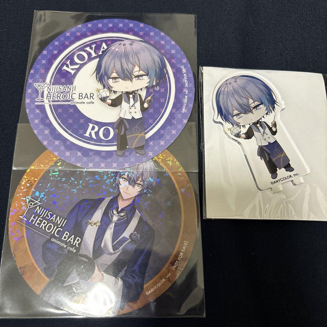 小柳ロウにじさんじアニメイトカフェアニカフェアクスタアクリルスタンド特典 にじさんじ アニメイトカフェ アニカフェ 小柳ロウ コースター
