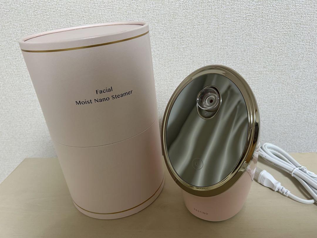 新品festino フェイシャル モイストナノスチーマー ＊送料込み