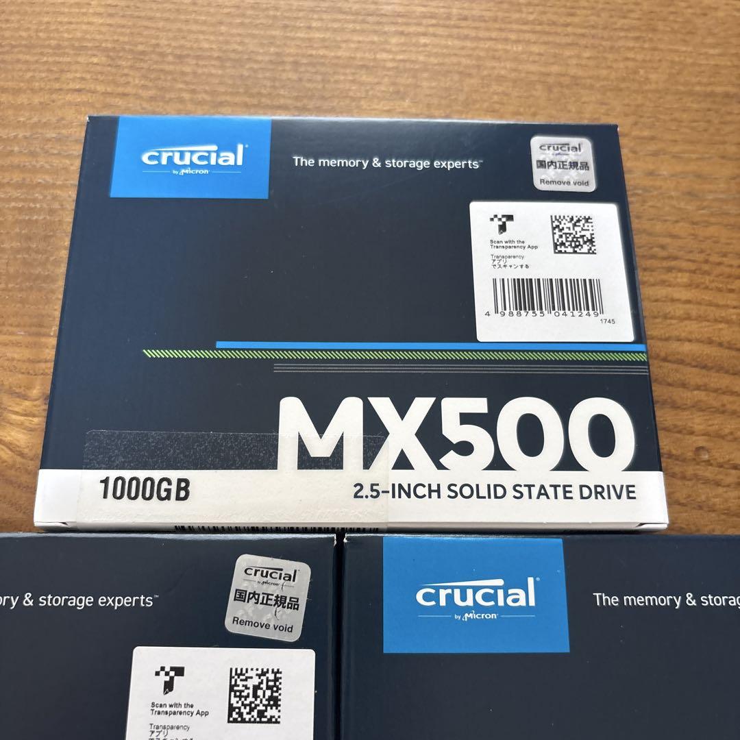 未開封品 crucial MX500 CT1000MX500SSD1/JP 5個