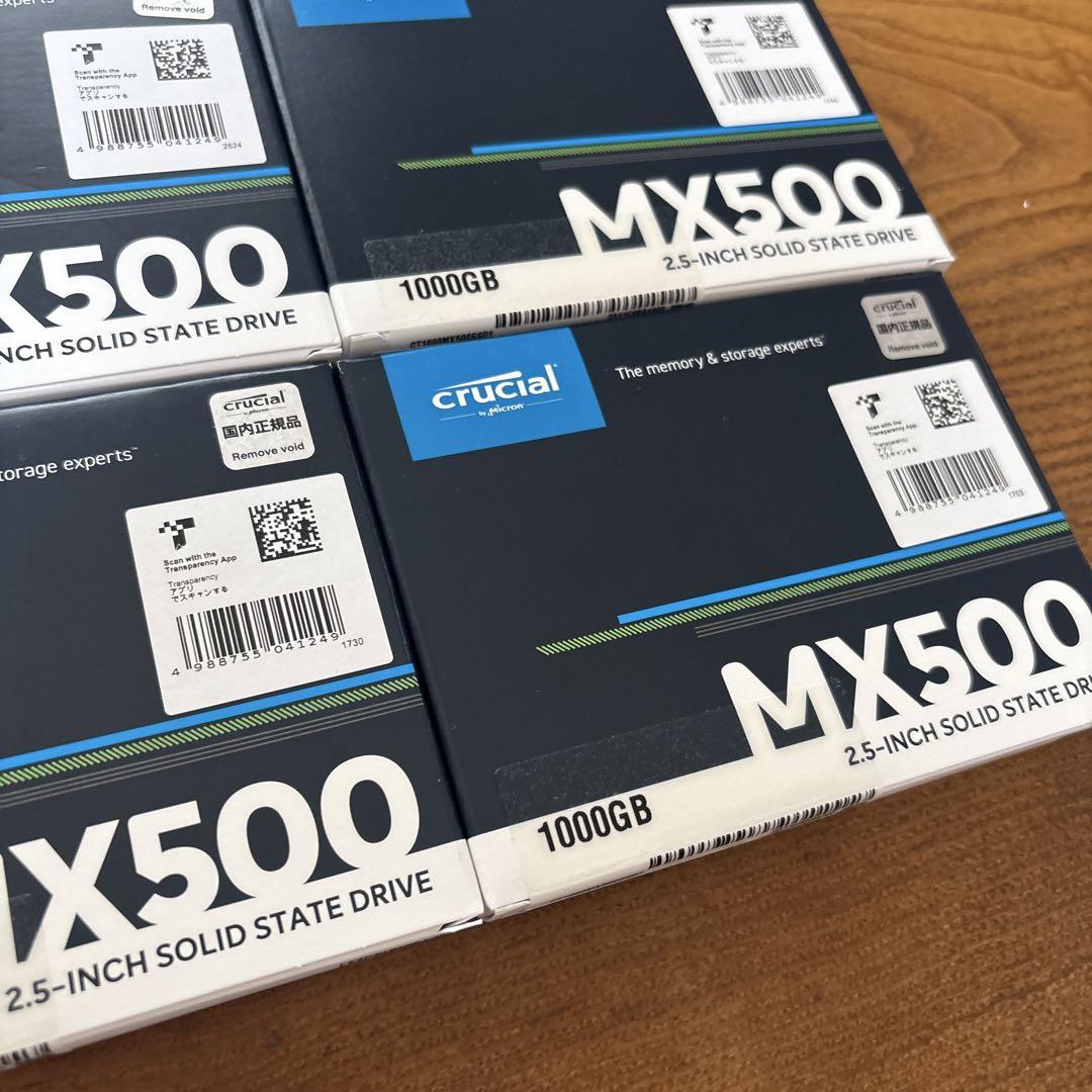 未開封品 crucial MX500 CT1000MX500SSD1/JP 5個