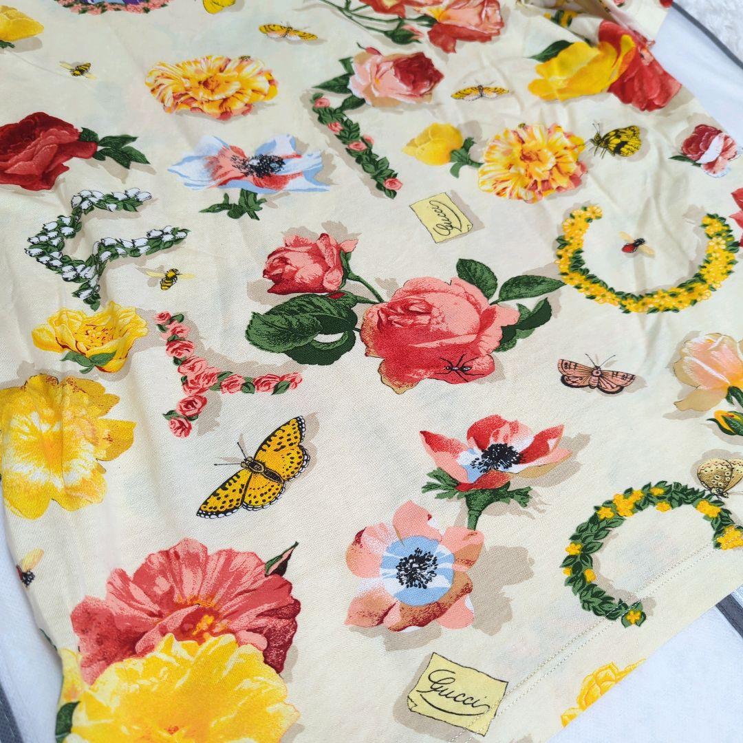 GUCCI☆フローラ柄カットソー☆ブランドロゴ入り☆アニマルモチーフ