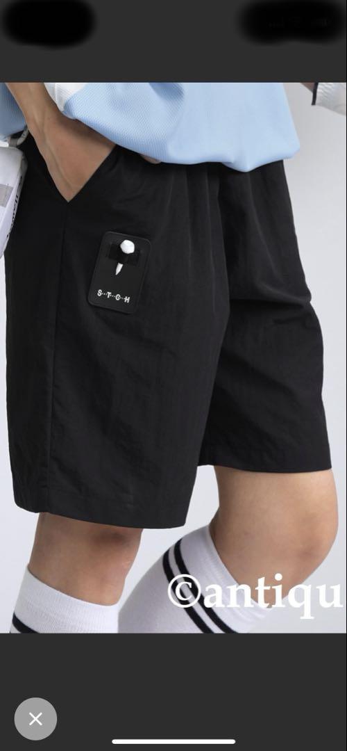 アンティカゴルフ　ショートパンツ黒　男女共用