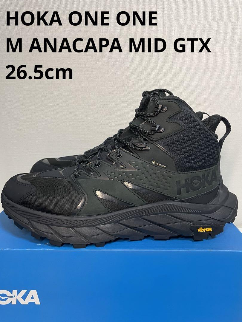 新品黒26.5cm HOKA ONE ONE M ANACAPA MID GTX