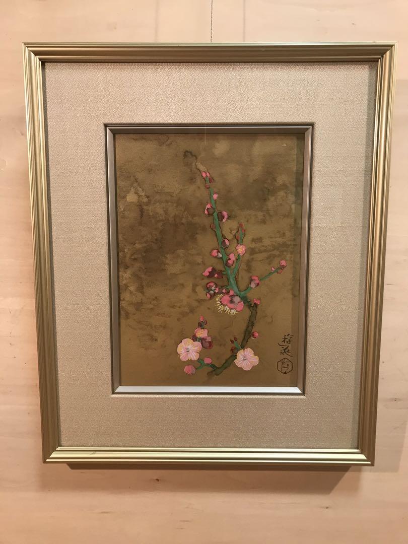 LEMONeDさま専用　小倉遊亀「花菖蒲」・「一枝」2作品　リトグラフ