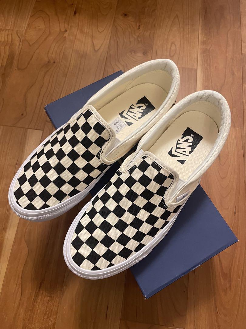 VANS チェッカーパターン スリッポンPREMIUMヴァンズ プレミアム