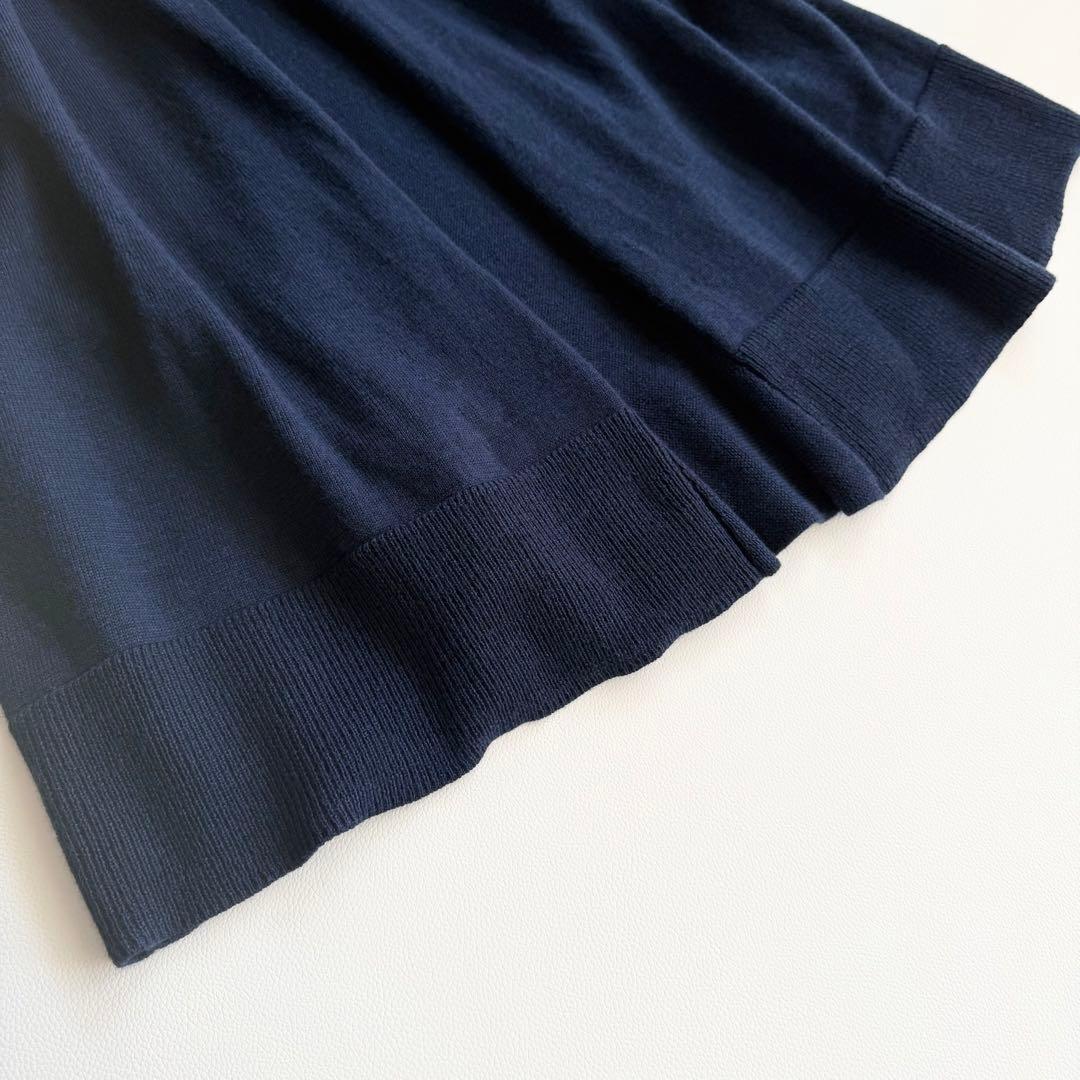 美品 アキラナカ ネイビー ロング ニットワンピース ユナイテッドアローズ 長袖 美品 アキラナカ ネイビー ロング ニットワンピース ユナイテッドアローズ 長袖