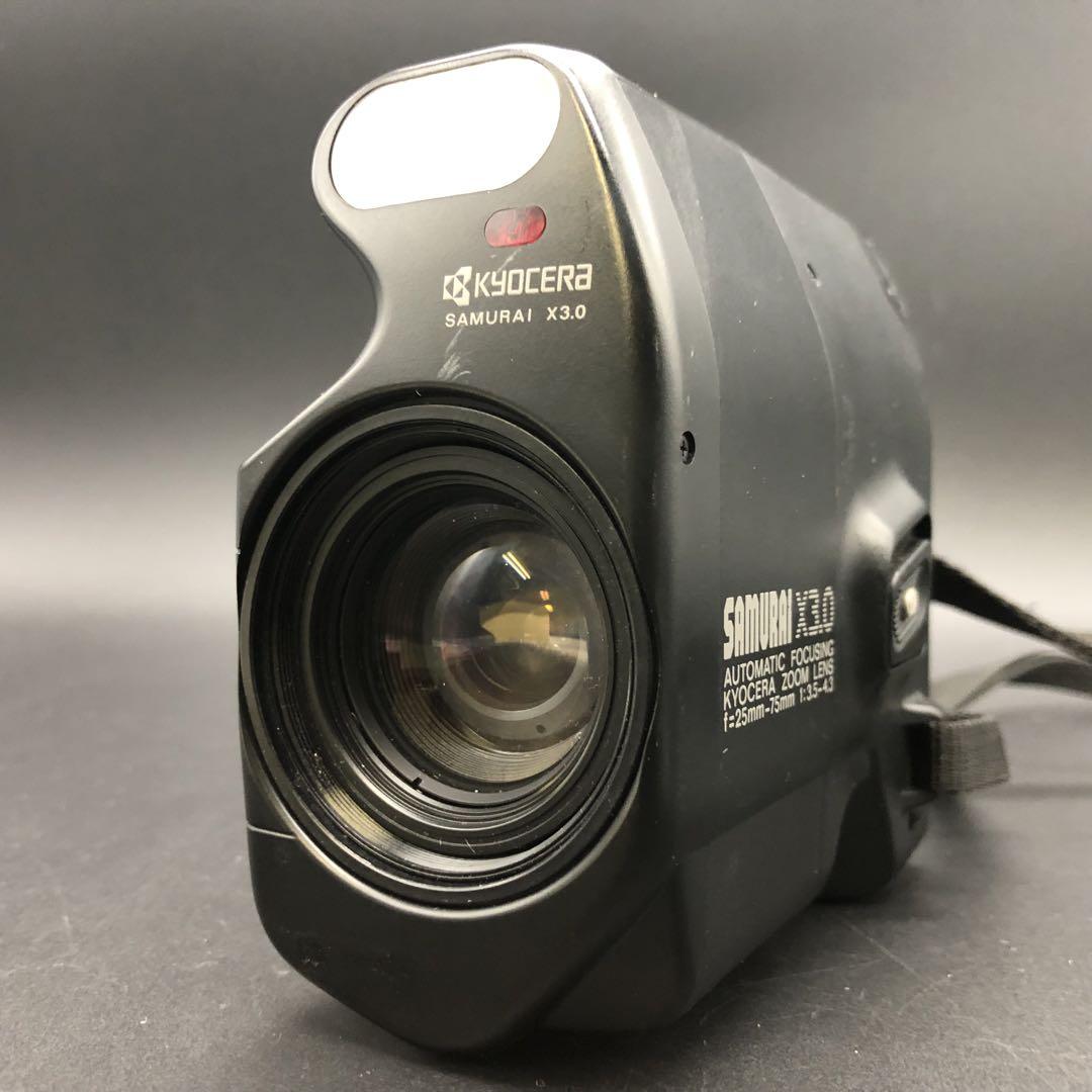 【完動品】KYOCARA SAMURAI X3.0 フィルムカメラ 動作確認済 完動品】KYOCERA SAMURAI X3.0 フィルムカメラ 動作確認済み
