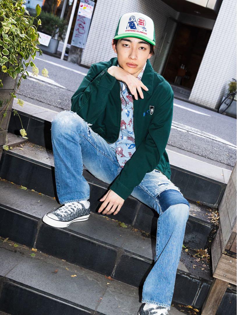 23SS定価7万 ヒステリックグラマー ローライズ ストレートデニムパンツ31