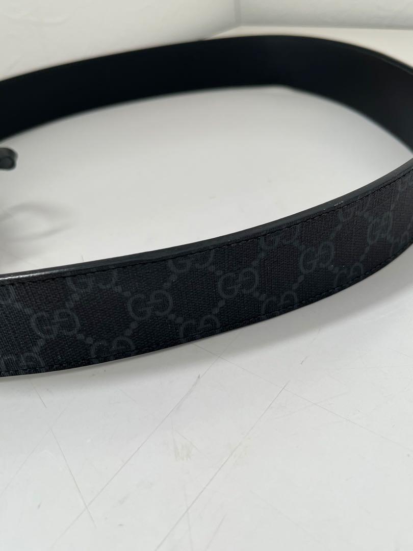 GUCCI ブラック GGパターン ベルト