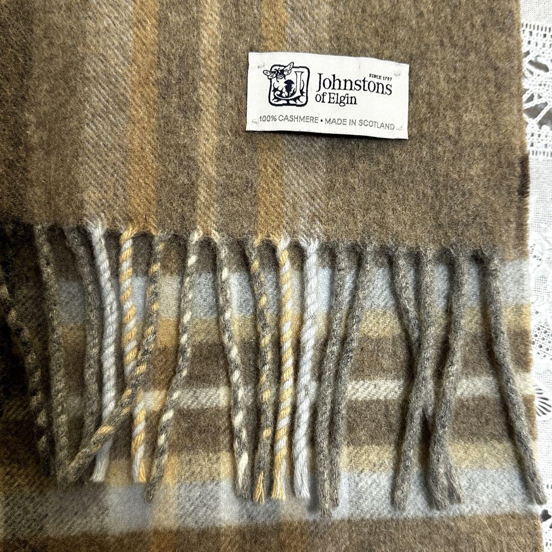 Johnstons of Elgin♡100%カシミヤ♡ストール