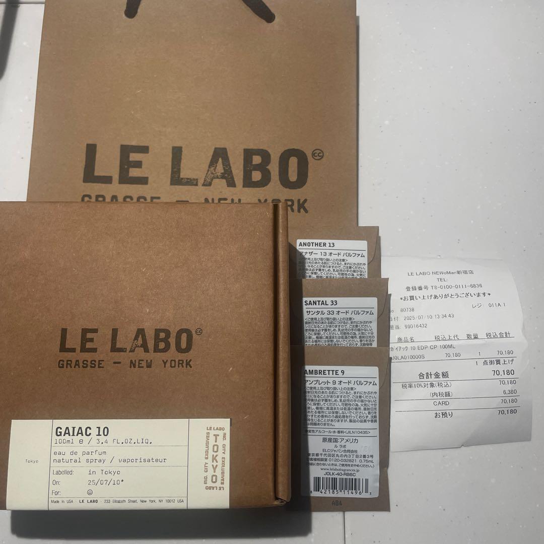 LELABO GAIAC10 100ml 新品未開封
