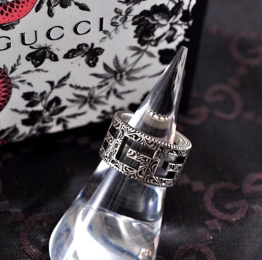 GUCCI Gロゴ リング 指輪 スターリングシルバー925 8g サイズ50