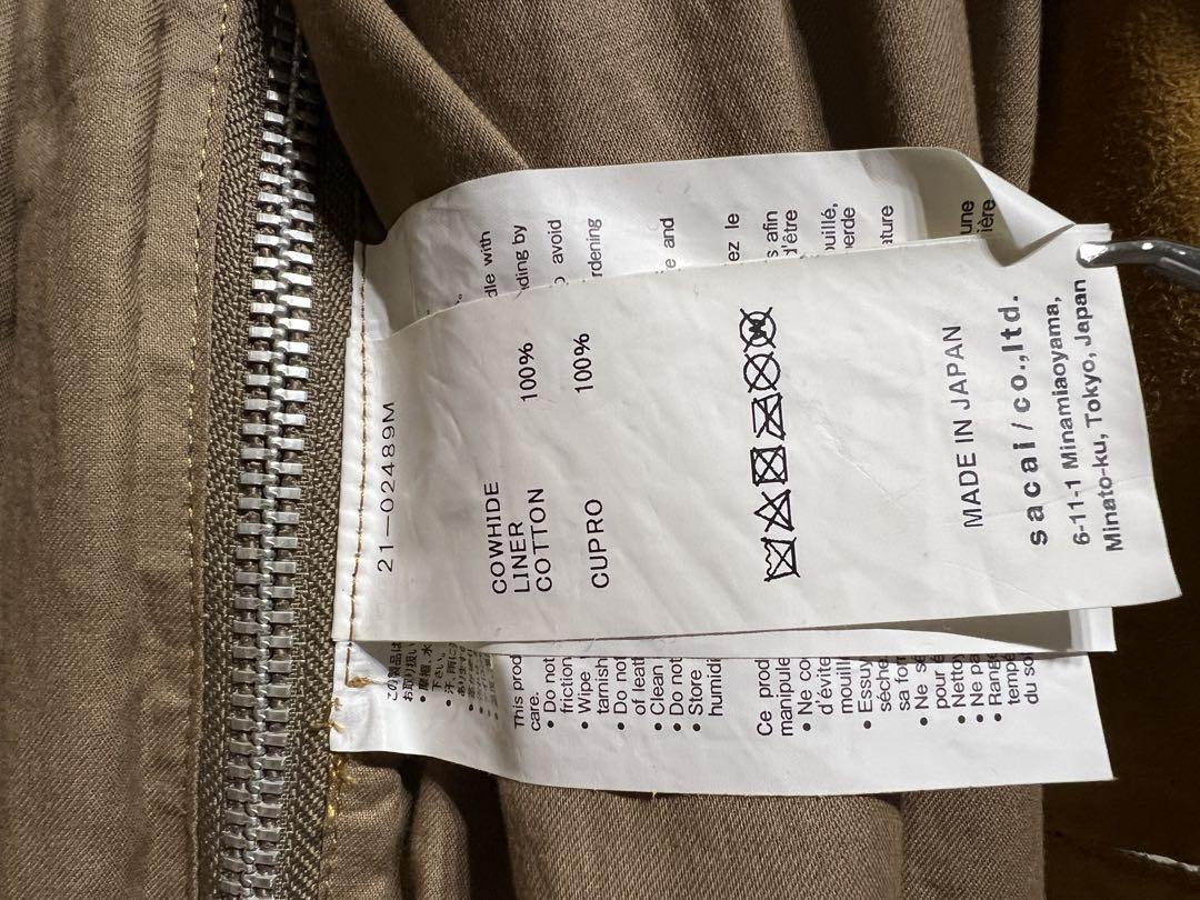 定価約24万【SACAI/サカイ】2ndタイプスエードジャケット 定価約24万【SACAI/サカイ】2ndタイプスエードジャケット - メルカリ