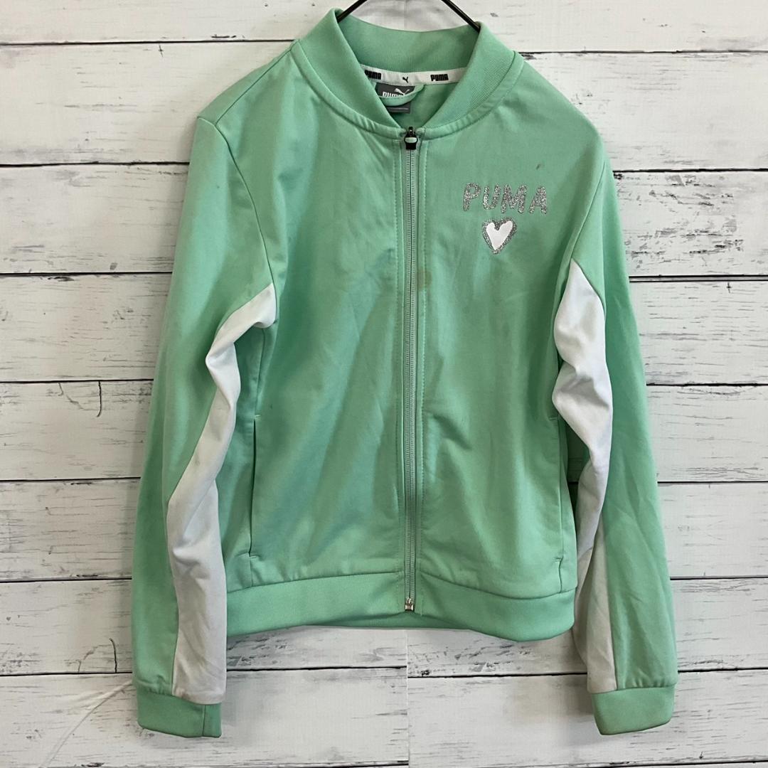PUMA XLサイズ トラックジャケット　ダークグリーン PUMA XLサイズ トラックジャケット ダークグリーン ウェア