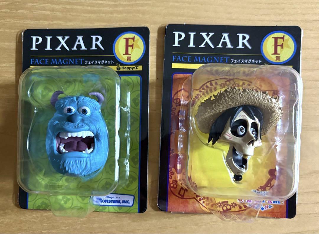 Haappyくじ　F賞 フェイスマグネット　通常＋エラー品＋ダイカットステッカー Happyくじ / PIXAR 2025」F賞の「フェイスマグネット」（全4種