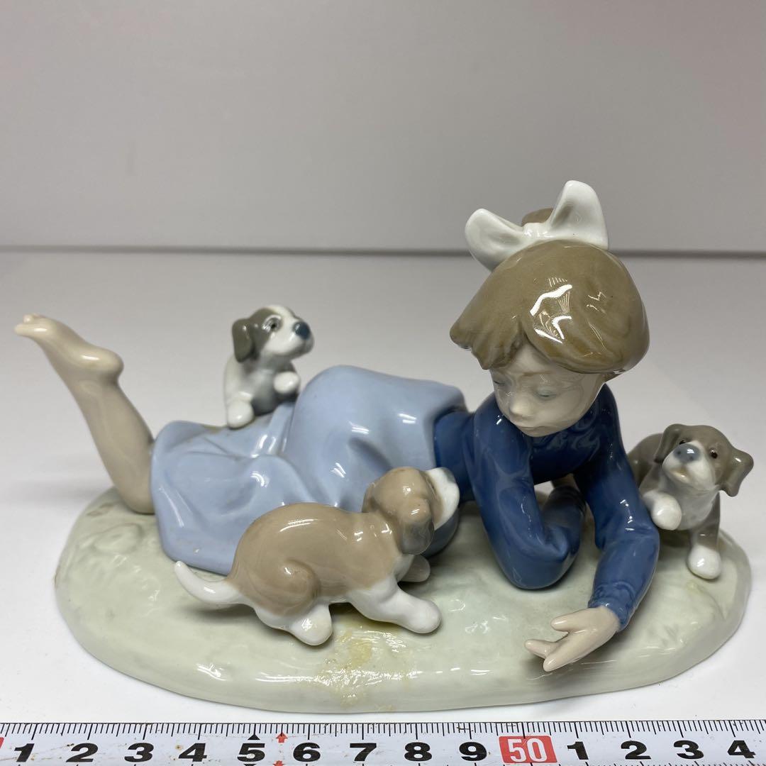 リヤドロ　みんなで遊びましょう　直径17.7cm 東H5-0818☆1F